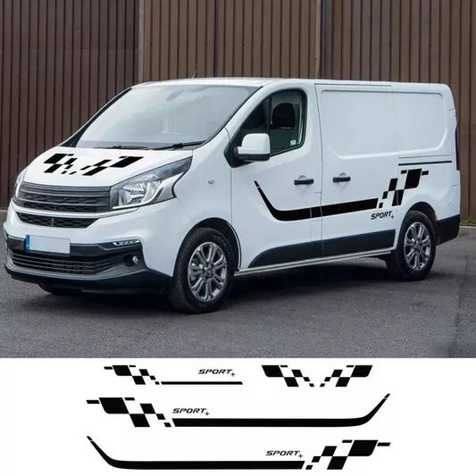 Transit Custom Ford VAN GRAPHICS STICKERS DECALS STRIPES racing stripes