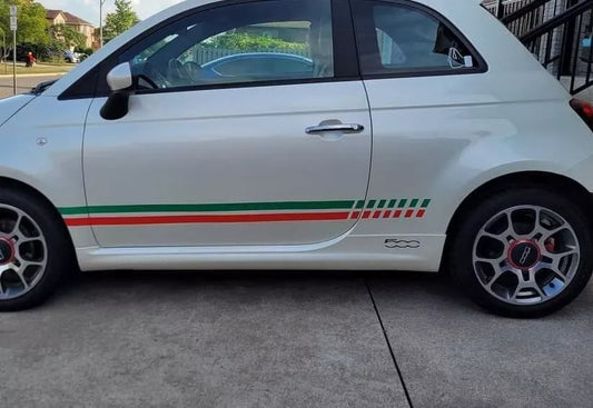Fiat 500 side door decals vinyl graphics stickers