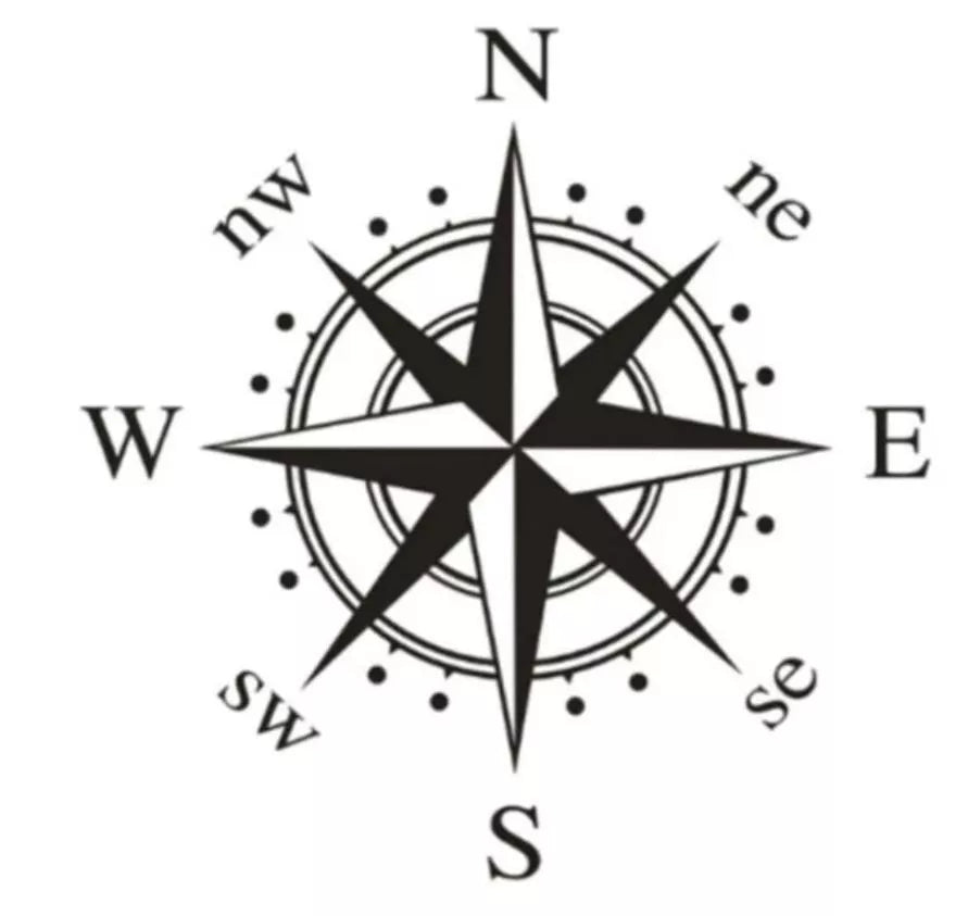 2X MOTORHOME CAMPER VAN CARAVAN / STICKERS / DECAL / GRAPHIC / COMPASS MOUNTAINS