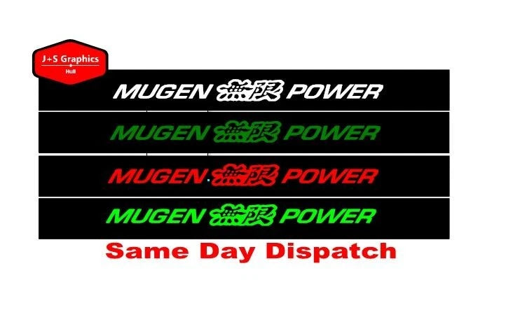 Honda Mugen Power Sunstrips S660 NSX CRX HRV CRZ Civic Decal Graphics