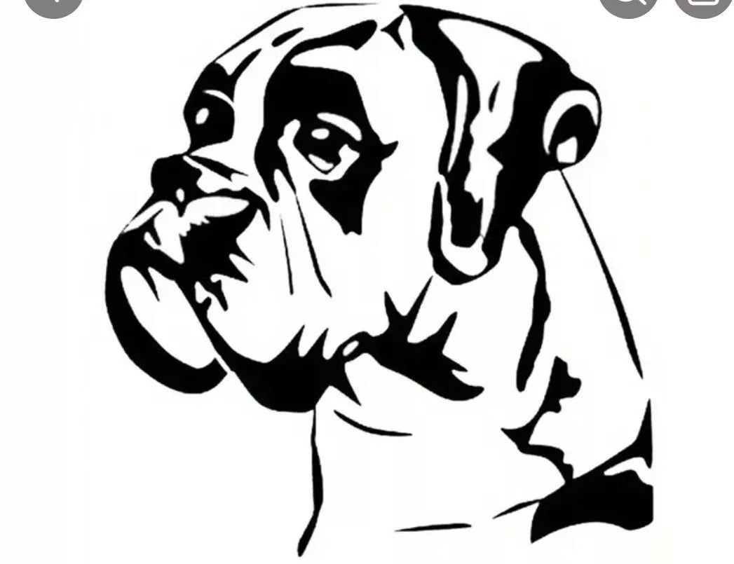 BOXER DOG CAR STICKERS DECALS BUMPER WINDOW VINYL FUNNY LAPTOP NOVELTY DOG