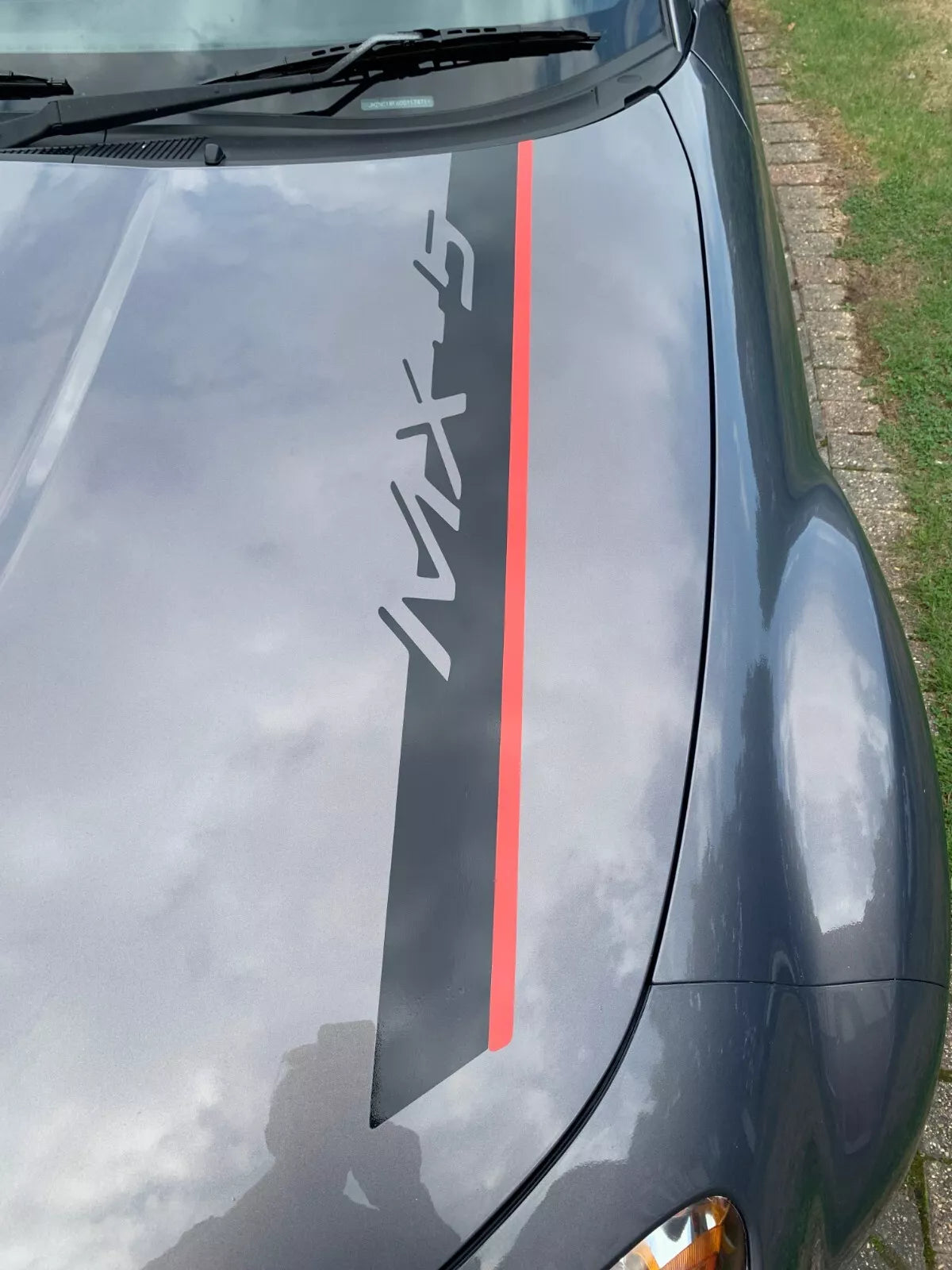 Mazda bonnet stripes decals MX5