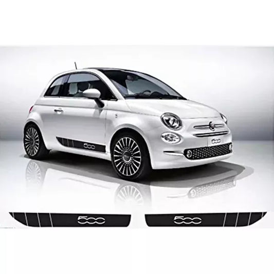 Fiat 500 side racing stripes 500 decals vinyl graphics stickers