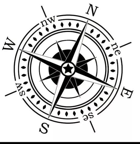 2X MOTORHOME CAMPER VAN CARAVAN / STICKERS / DECAL / GRAPHIC / COMPASS MOUNTAINS