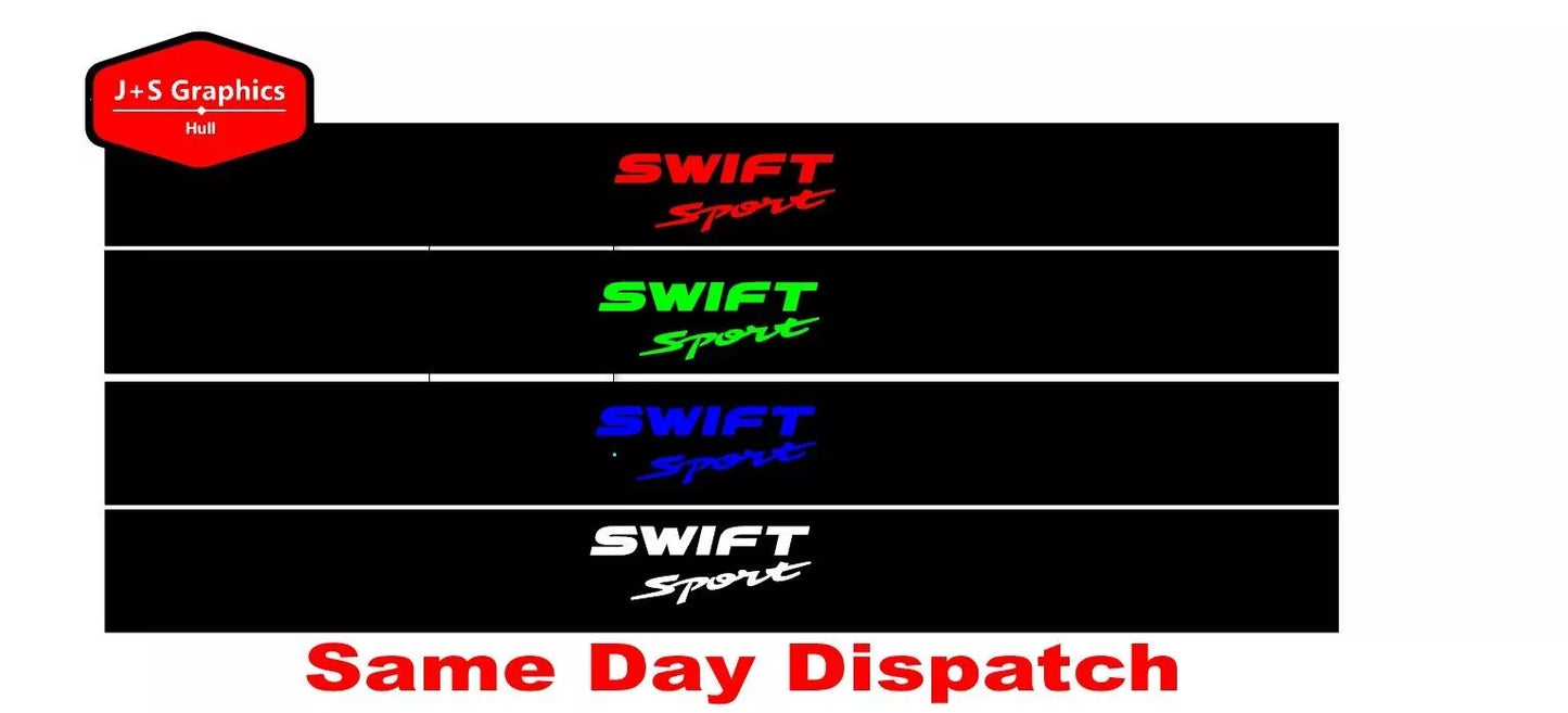 Suzuki swift sport sunstrips windscreen sun visor graphic decals stickers