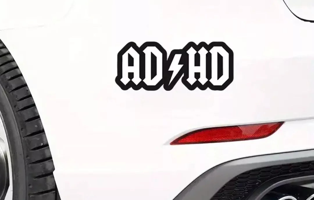 ADHD Car Sticker Funny DUB JDM Euro Novelty Window Bumper Decal Stickers