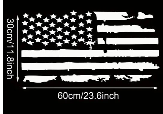 AMERICAN FLAG  STICKERS DECAL CAMPERVAN MOTORHOME CARAVAN VAN CAR