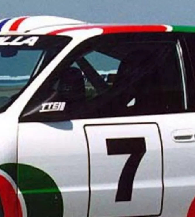 2X BIG Custom Race Rally Numbers Door Window sticker motorsport track day car