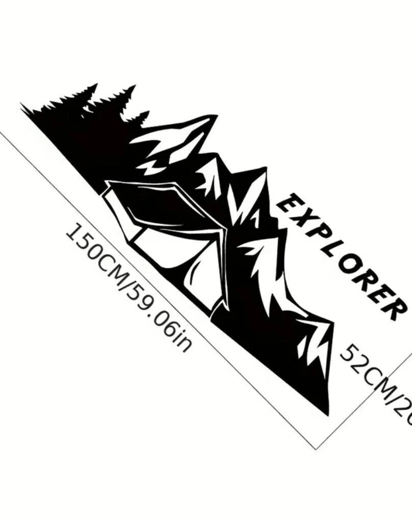 Camper Van Adventure Forest Motorhome Caravan Car Vinyl Sticker Graphic Decal