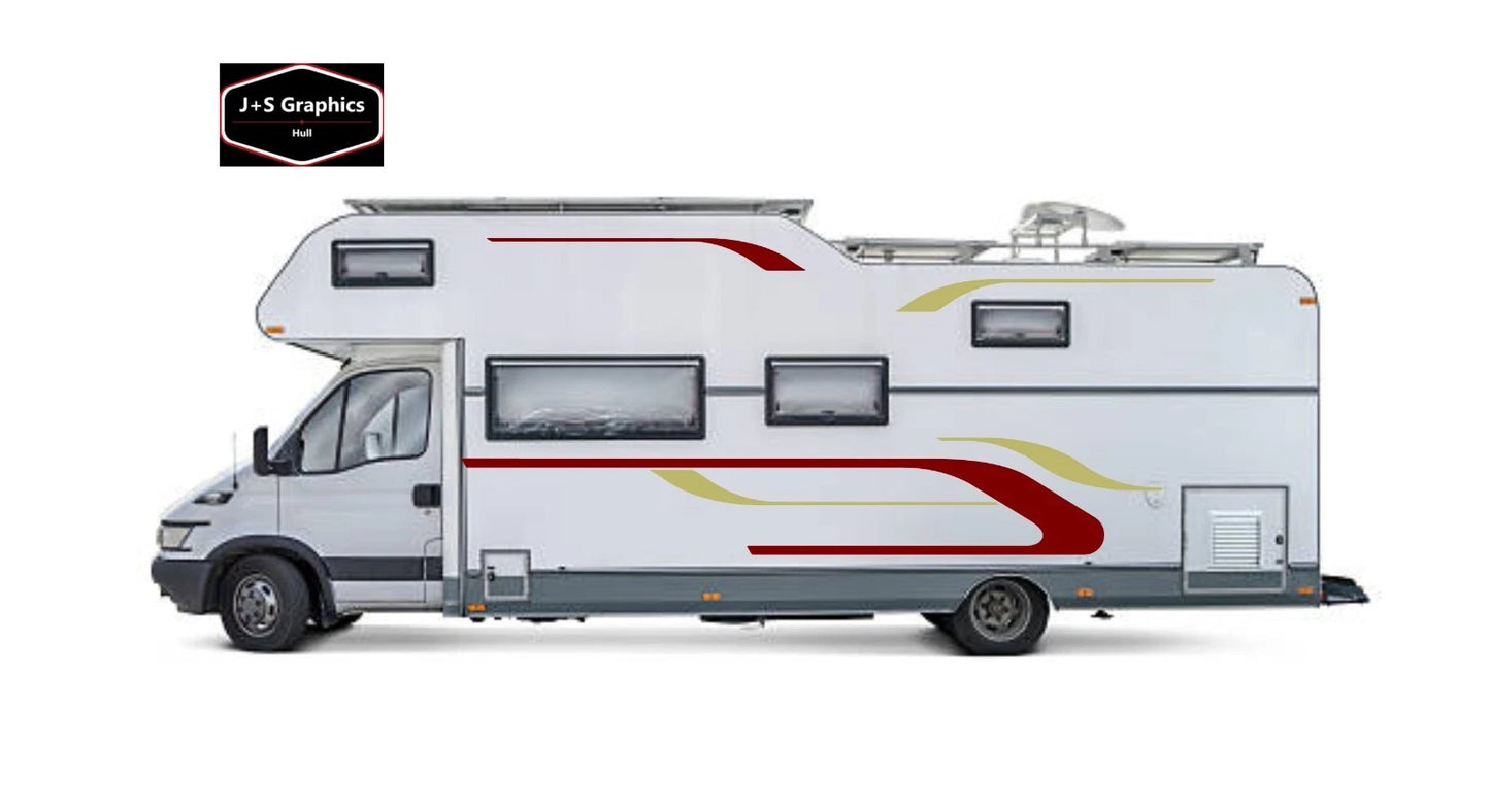 MOTORHOME GRAPHICS STICKERS DECALS CAMPER VAN CARAVAN HORSEBOX  03
