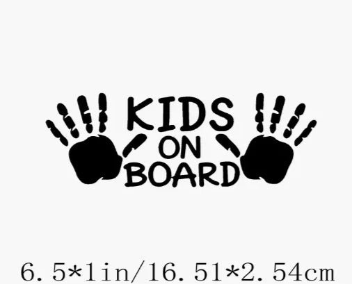 kids on board Decal Sticker Car Bike Funny Bumper Vinyl Van Toolbox