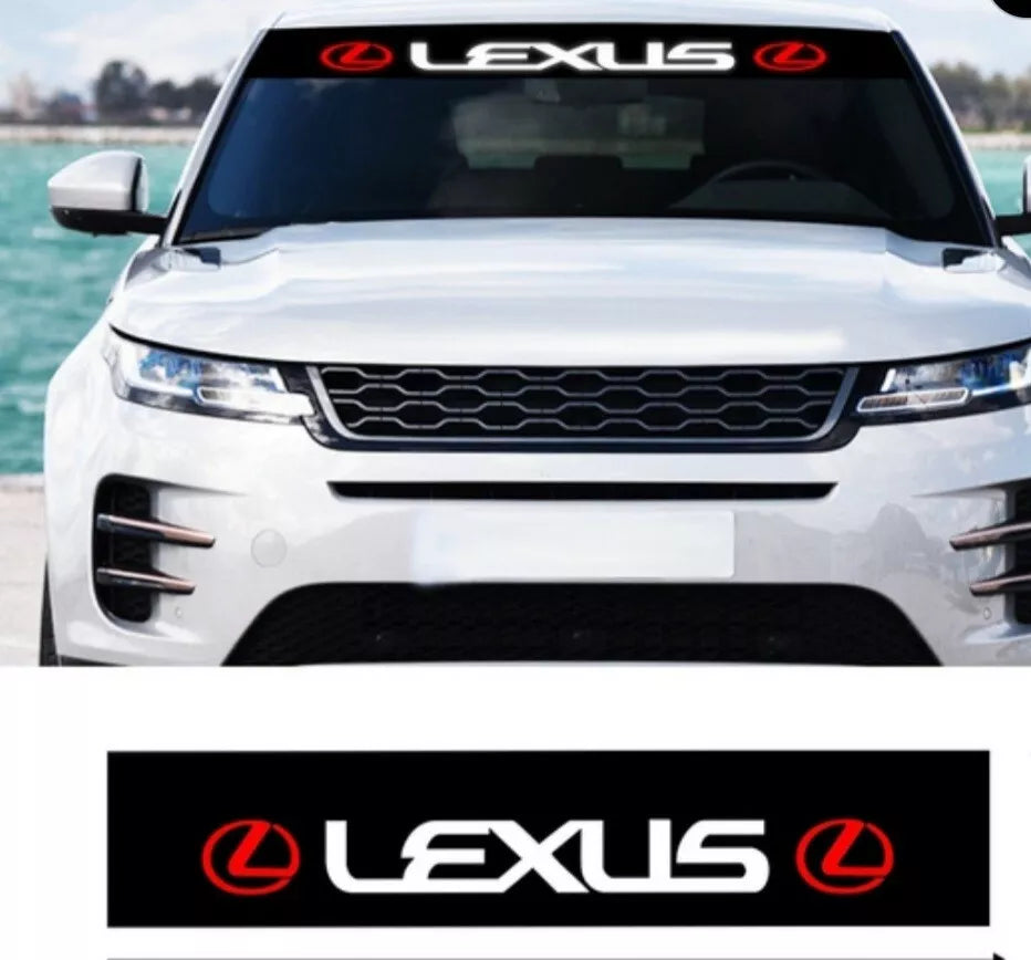 Lexus Logo JDM Sunstrip Banner Windshield - IS200 / IS300 / GS