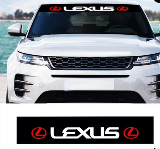 Lexus Logo JDM Sunstrip Banner Windshield - IS200 / IS300 / GS
