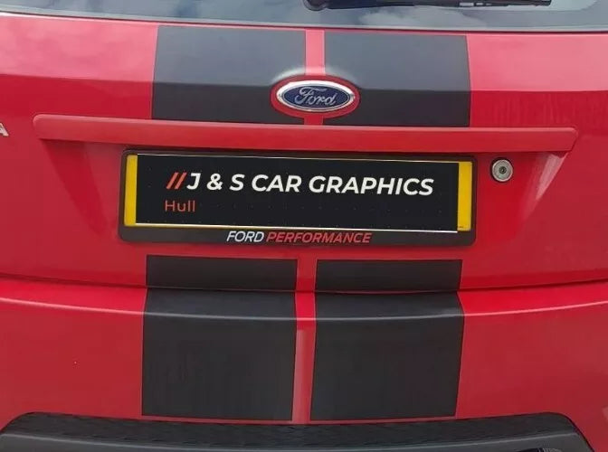 Ford Performance Universal number plate decal for Ford Fiesta  Focus Mondeo