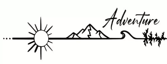 ADVENTURE MOUNTAIN CAMPER VAN STICKERS GRAPHICS DECAL MOTORHOME CARAVAN TRANSIT