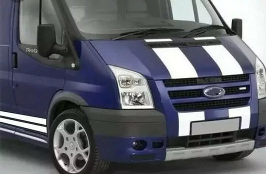 FORD TRANSIT ST BONNET & SIDE STRIPES GRAPHICS STICKERS MK6 MK7 M SPORT