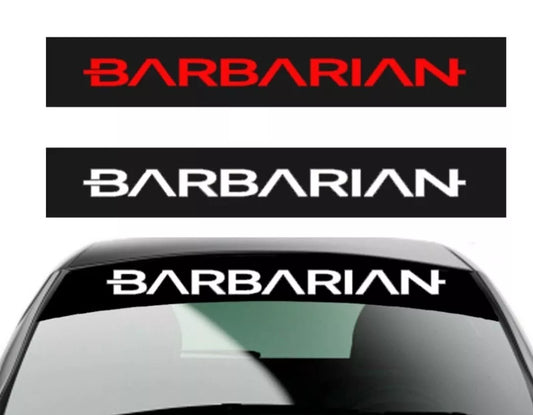 Mitsubishi l200 Barbarian sunstrip graphic decal sticker SU178