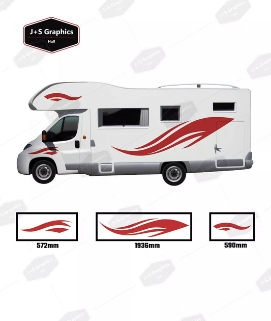 MOTORHOME GRAPHICS STICKERS DECALS CAMPER VAN CARAVAN STAR X4