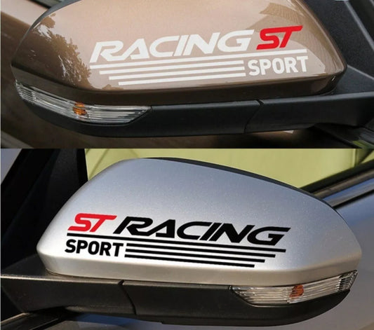 Ford sport ST RACING SPORT  VINYL WING MIRROR DECALS STICKERS FORD x2