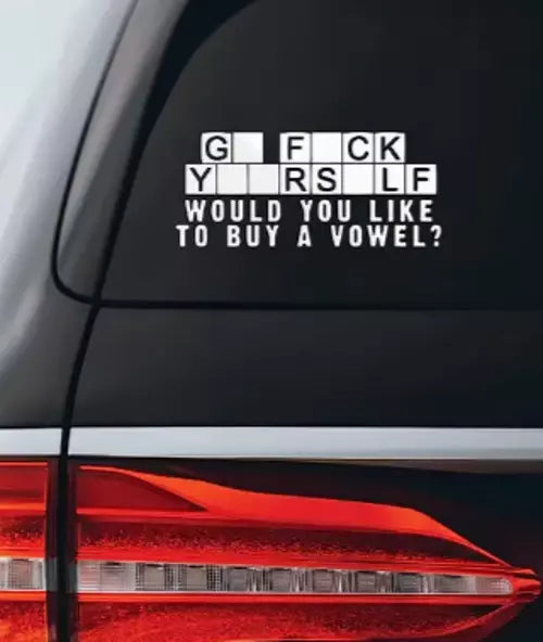 go f*ck yourself funny JDM Decal Sticker Car Bike Funny Bumper Vinyl Van Toolbox