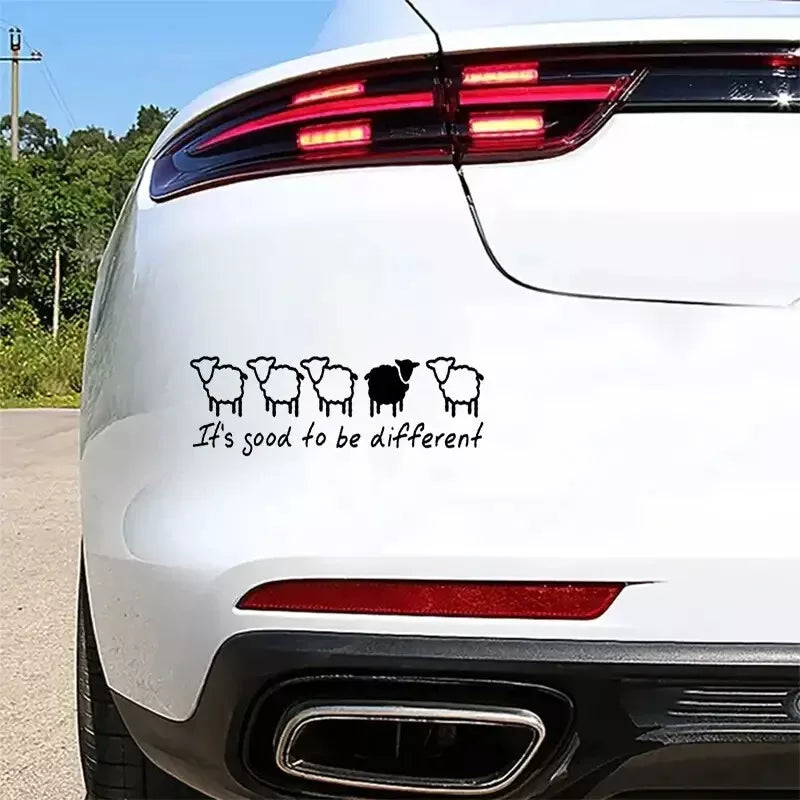 its good to be different sheep Decal Sticker For Car Van Window Bumper Caravan