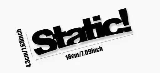 static Decal Sticker Car Bike Funny Bumper Vinyl Van Toolbox