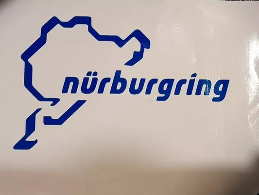 Nurburgring Car Sticker Decal Choice of Colours 80mm Vinyl Sticker x2