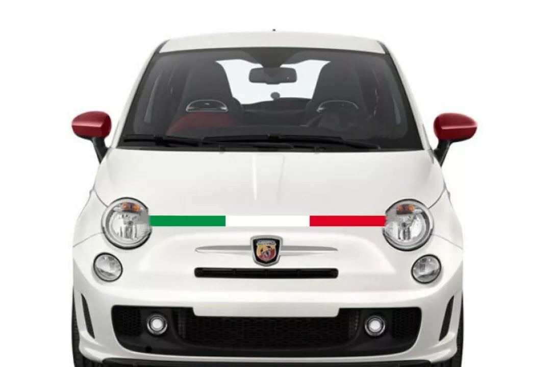 Fiat 500 Abarth Sport 595 695 Italian Italy Flag Front back Car Vinyl Stickers