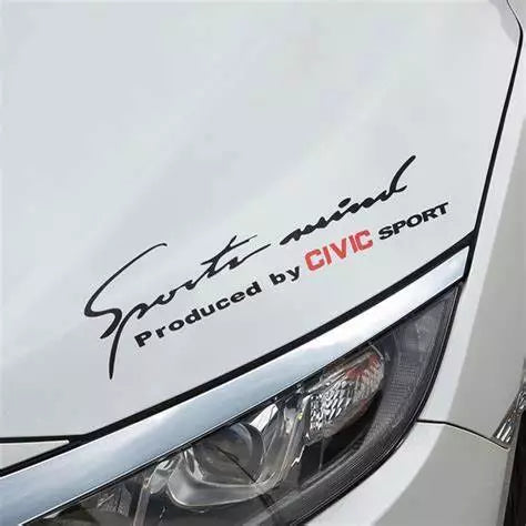sports mind civic sport decal for car CIVIC SPORT graphic sticker