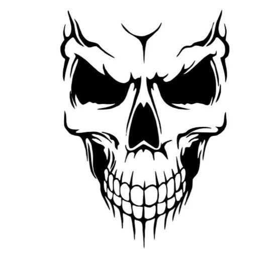 Skull Car Window Sticker Bumper Decal JDM Drift DUB Euro Laptop Stance Sho