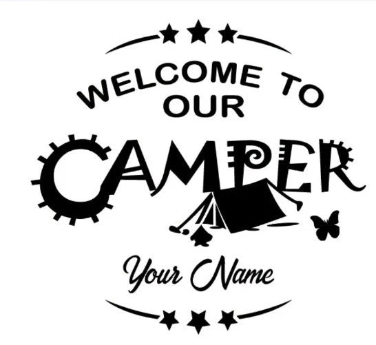 Welcome To Our Camper Decal Car Caravan Motorhome Camper Van Large Vinyl Sticker