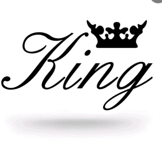 King Car Window Sticker Bumper Decal JDM Drift DUB Euro Laptop Stance Show