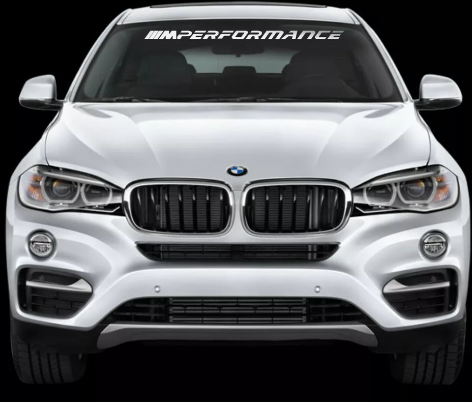 BMW performance Motorsport Universal Sunstrip Decal UK seller series 1, 2 , 3