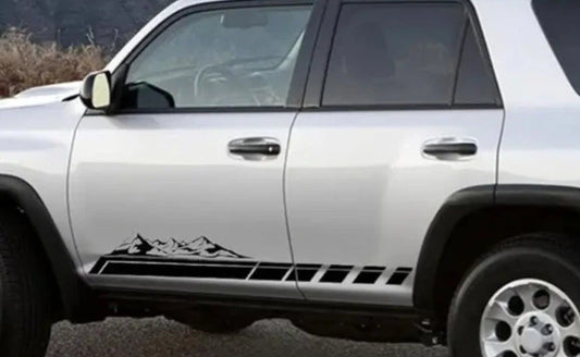 1.7m Mountain Stripes Side Stickers pair car graphics decal stripes van camper