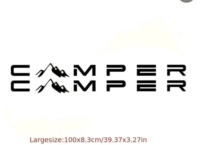 2x Motorhome Camper Van Caravan Stickers Decal Graphic Motorhome Decal Camping
