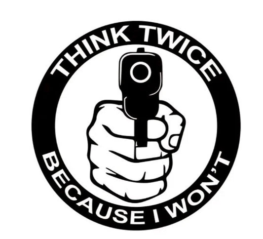 Think Twice Car Window Sticker Bumper Decal JDM Drift DUB Euro Laptop Stance Sho