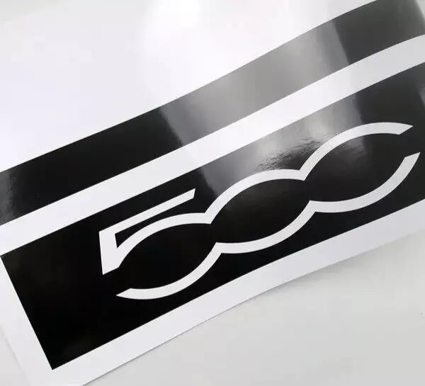 Fits Fiat 500 side racing stripes stickers,decals,graphics. * Any Colour