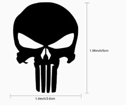 punisher JDM Decal Sticker Car Bike Funny Bumper Vinyl Van Toolbox
