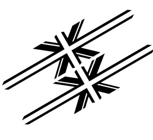 2x Union Jack Car/Van Camper Caravan Motorhome Decal Sticker Vinyl Graphic