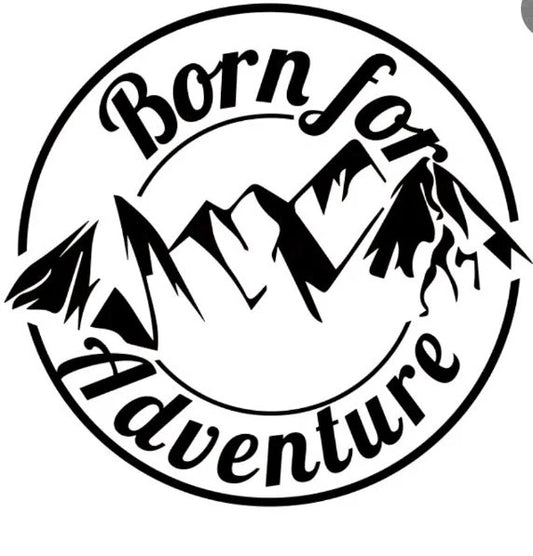 Born For Adventure Camper Van Sticker, CampervanCaravan Motorhome Decal