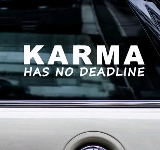 Karma Car Bumper Stickers Funny Decal Window Sticker Karma Laptop Vinyl
