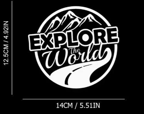 1x MOTORHOME CAMPER VAN CARAVAN / STICKERS / DECAL / GRAPHIC / COMPASS MOUNTAINS
